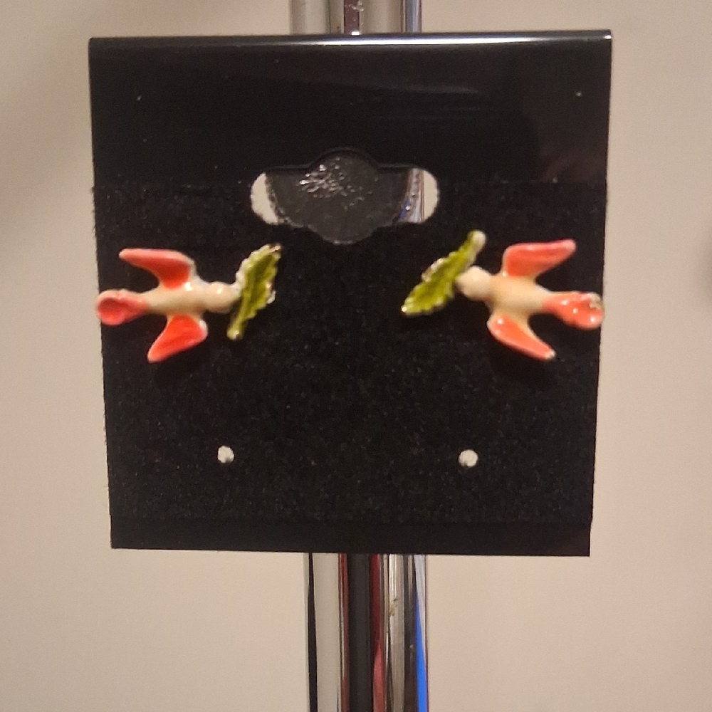 Colorful Bird Earrings